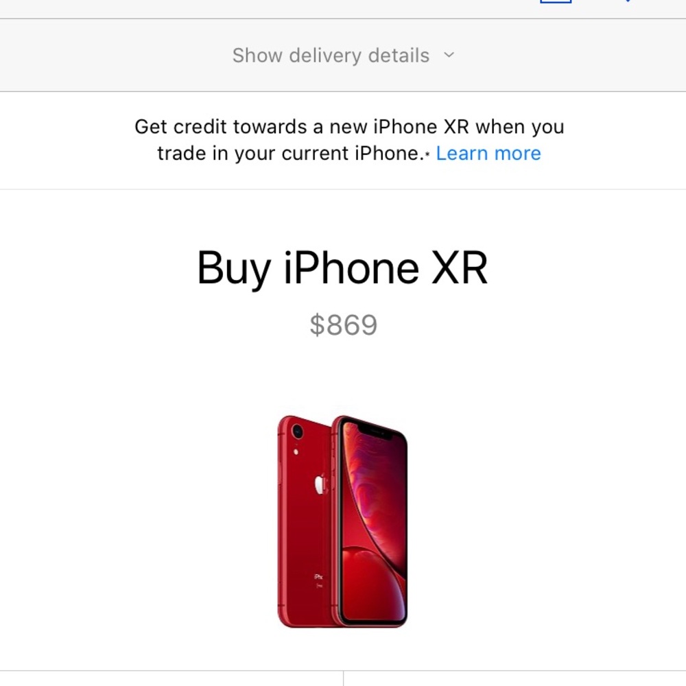 iPhone XR red